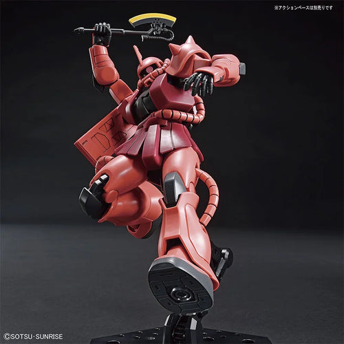 Genuine Bandai HGUC 1/144 MS-06S Char's Zaku II Gundam Model Kit Anime Action Figures Collection Assembly Model Toys In Stock
